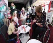 Baroness Tanni Grey-Thompson visits the Midcounties Coop Fairer Living Festival at Walsall Football Club.