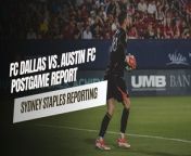 FC Dallas maintains its at-home non-losing streak to Austin FC in this Saturday’s 2-1 win.&#60;br/&#62;&#60;br/&#62;Now, FCD joins the Verde and Black at the top of this season’s Copa Tejas leaderboard.&#60;br/&#62;&#60;br/&#62;Dallas snapped Austin’s three-game shutout streak in the 4th minute, when forward Petar Musa picked off a pass played back for his fourth goal of the season.&#60;br/&#62;&#60;br/&#62;Forward Jesús Ferreira tacked on the night’s second with his second of the season in the 56th minute. He had a 1-on-1 break away and beat Austin goalkeeper Brad Stuver, who led the MLS with 58 saves, to finish it in the bottom right corner. Ferreira is now the youngest player to reach 50 goals in the MLS regular season.&#60;br/&#62;&#60;br/&#62;According to Head Coach Nico Estévez, the most important takeaway from the match was how united the team was.&#60;br/&#62;&#60;br/&#62;“The willingness to win the game, the suffering, the sacrifice, hanging out there in the difficult moments… being humble to defend when needed…” Estévez said. “I think it was a collective team win.”&#60;br/&#62;&#60;br/&#62;FCD did give up a penalty, in the 82nd minute—Austin midfielder and captain Sebastian Driussi buried it left past Dallas goalkeeper Maarten Paes.&#60;br/&#62;&#60;br/&#62;It’s FC Dallas’ second win of the week, after beating Memphis 901 FC 1-0 on Tuesday in Round 32 of the Lamar Hunt U.S. Open Cup.&#60;br/&#62;&#60;br/&#62;Austin FC will head back down I-35 with a loss on its record, while FC Dallas and its three points will head south next Saturday, May 18, for another Copa Tejas leg and Texas Derby matchup with Houston Dynamo FC.&#60;br/&#62;&#60;br/&#62;Kickoff is set for 7:30.