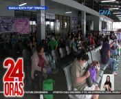 Nadagdagan pa ang biyahe mula Manila North Port na naurong sa Biyernes Santo. May nawalan din ng bagahe.&#60;br/&#62;&#60;br/&#62;&#60;br/&#62;24 Oras is GMA Network’s flagship newscast, anchored by Mel Tiangco, Vicky Morales and Emil Sumangil. It airs on GMA-7 Mondays to Fridays at 6:30 PM (PHL Time) and on weekends at 5:30 PM. For more videos from 24 Oras, visit http://www.gmanews.tv/24oras.&#60;br/&#62;&#60;br/&#62;#GMAIntegratedNews #KapusoStream&#60;br/&#62;&#60;br/&#62;Breaking news and stories from the Philippines and abroad:&#60;br/&#62;GMA Integrated News Portal: http://www.gmanews.tv&#60;br/&#62;Facebook: http://www.facebook.com/gmanews&#60;br/&#62;TikTok: https://www.tiktok.com/@gmanews&#60;br/&#62;Twitter: http://www.twitter.com/gmanews&#60;br/&#62;Instagram: http://www.instagram.com/gmanews&#60;br/&#62;&#60;br/&#62;GMA Network Kapuso programs on GMA Pinoy TV: https://gmapinoytv.com/subscribe