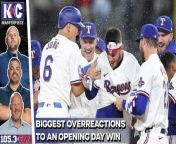 The defending champion Rangers were victorious on Opening Day with a comeback victory over the Chicago Cubs. K&amp;C look at the entire game &amp; give their biggest overreactions, from how the Rangers forgot how to run the bases to how Jonah Heim got ultimate redemption.