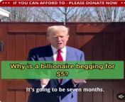 Why is Billionaire Trump begging for Money from na kaif full beg