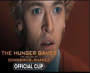 BUY TICKETS NOW for The Hunger Games: The Ballad of Songbirds &amp; Snakes – In Theaters November 17, 2023. Starring Tom Blyth, Rachel Zegler, Peter Dinklage, Hunter Schafer, Josh Andrés Rivera, Jason Schwartzman, and Viola Davis.&#60;br/&#62;&#60;br/&#62;Text 717-THG-MKJY to enter the games.