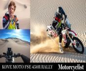 Motorcyclist Magazine test rides Kove Moto&#39;s Chinese-made FSE 450R Rally bike (&#36;8,999).&#60;br/&#62;&#60;br/&#62;Photography: Jeff Allen and Adam Waheed&#60;br/&#62;Video: Adam Waheed&#60;br/&#62;&#60;br/&#62;Insta360 Video Footage Courtesy: https://store.insta360.com/product/x3&#60;br/&#62;&#60;br/&#62;Motorcycle Riding Gear Worn&#60;br/&#62;&#60;br/&#62;Helmet: Arai VX-Pro 4&#60;br/&#62;Goggle: 100% Racecraft 2&#60;br/&#62;Jersey: Alpinestars Racer Semi&#60;br/&#62;Gloves: Alpinestars Radar&#60;br/&#62;Pant: Alpinestars Racer Graphite&#60;br/&#62;Boots: Alpinestars Tech 10 Supervented&#60;br/&#62;&#60;br/&#62;Motorcyclist Shirts: https://teespring.com/stores/motorcyclist&#60;br/&#62;Shop Products We Use: https://www.amazon.com/shop/motorcyclistmagazine &#60;br/&#62;&#60;br/&#62;See more from us: http://www.motorcyclistonline.com/