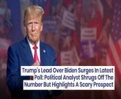 Donald Trump has picked up a four-point lead over President Joe Biden in a national survey of registered voters, a new poll has found. &#60;br/&#62;&#60;br/&#62;In a hypothetical 2024 matchup, Trump was backed by 47% of the survey respondents compared to 43% for Biden, the results of the latest Emerson College Polling national survey showed. About 10% of the respondents were undecided.&#60;br/&#62;&#60;br/&#62;Trump maintained the status quo position from the results of last month’s survey, while Biden’s support dropped from 45% to 43%.&#60;br/&#62;&#60;br/&#62;The survey, conducted on Nov. 17-20, sought views from1,475 respondents.