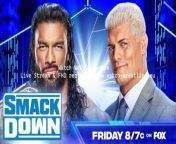 In WWE Smackdown on March 22nd, 2024, the tournament for the Undisputed WWE Tag Team Titles at WrestleMania intensifies as two more teams vie for a spot. Luke Gallows and Karl Anderson of The O.C. face off against Grayson Waller and Austin Theory, both aiming for WrestleMania glory. Theory, who triumphed over John Cena last year, seeks a tandem championship. Tune in this Friday at 8/7 C on FOX to discover which team advances in the tournament.&#60;br/&#62;&#60;br/&#62;Watch WWE Smackdown Live 3/22/24 - March 22nd, 2024 Full Show free online&#60;br/&#62;