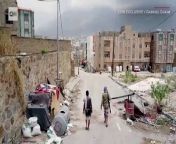 Rare images from inside Yemen&#39;s city of Taiz show the devastation wrought by months of fighting between Houthi force, backed by Iran and Yemeni government forces bolstered by Saudi Arabia and its US-equipped air power.