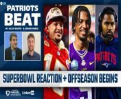 Tune into the latest episode of Patriots Beat, featuring Alex Barth from 98.5 The Sports Hub and Brian Hines of Pats Pulpit, for their Super Bowl analysis following the Chiefs and Patrick Mahomes securing consecutive Super Bowl titles. Following their championship discussion, they delve into the onset of the offseason.&#60;br/&#62;&#60;br/&#62;New customers, join today and you’ll get TWO HUNDRED DOLLARS in BONUS BETS if your first bet of FIVE DOLLARS or more wins. Just visit FanDuel.com/BOSTON to sign up. Make every moment more with FanDuel, an official sportsbook partner of the NFL. &#60;br/&#62;&#60;br/&#62;Must be 21+ and present in select states. FanDuel is offering online sports wagering in Kansas under an agreement with Kansas Star Casino, LLC. &#36;10 first deposit required. Bonus issued as nonwithdrawable bonus bets that expire 7 days after receipt. See terms at sportsbook.fanduel.com. Gambling Problem? Call 1-800-GAMBLER or visit FanDuel.com/RG in Colorado, Iowa, Michigan, New Jersey, Ohio, Pennsylvania, Illinois, Kentucky, Tennessee, Virginia and Vermont. Call 1-800-NEXT-STEP or text NEXTSTEP to 53342 in Arizona, 1-888-789-7777 or visit ccpg.org/chat in Connecticut, 1-800-9-WITH-IT in Indiana, 1-800-522-4700 or visit ksgamblinghelp.com in Kansas, 1-877-770-STOP in Louisiana, visit mdgamblinghelp.org in Maryland, visit 1800gambler.net in West Virginia, or call 1-800-522-4700 in Wyoming. Hope is here. Visit GamblingHelpLineMA.org or call (800) 327-5050 for 24/7 support in Massachusetts or call 1-877-8HOPE-NY or text HOPENY in New York.&#60;br/&#62;&#60;br/&#62;Visit https://Linkedin.com/BEAT to post your first job for free! LinkedIn Jobs helps you find the candidates you want to talk to, faster. Did you know every week, nearly 40 million job seekers visit LinkedIn.&#60;br/&#62;&#60;br/&#62;#Patriots #NFL #NewEnglandPatriots