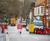 Roadworks continue in Church Stretton, Shropshire