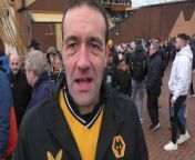 Wolves fans spoke to Nathan Judah following the 1-0 win over Sheffield United.&#60;br/&#62;&#60;br/&#62;The hosts dominated possession but handed the visitors the bigger first half chances, until Pablo Sarabia’s smart header nestled in the top corner.&#60;br/&#62;&#60;br/&#62;Wolves failed to build from their advantage in a lacklustre second half, but they defended well to preserve their lead and take all three points on their march for European qualification.