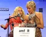 The 15th annual amfAR charity auction in Cannes saw host Sharon Stone joined by Madonna, Mary J. Blige and Sean &#92;