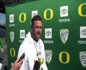 Head coach Dan Lanning discusses Oregon Football&#39;s first spring practice of 2024.
