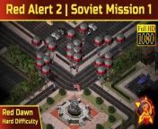 Red Alert 2 Soviet campaign: https://www.dailymotion.com/playlist/x87ypc&#60;br/&#62;-----------------------------------------------------------------------------&#60;br/&#62;Video walkthrough for mission 1 of the Soviet campaign in Command &amp; Conquer Red Alert 2. Played on hard difficulty with no commentary.&#60;br/&#62;&#60;br/&#62;Objective: Destroy the Pentagon.&#60;br/&#62;&#60;br/&#62;Chapters:&#60;br/&#62;0:00 - Cutscene&#60;br/&#62;1:44 - Red Alert 2 Soviet Mission 1: Red Dawn