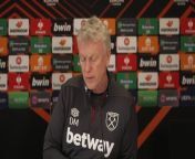 West Ham&#39;s David Moyes previews UEFA Europa League last 16 2nd leg vs Freiburg&#60;br/&#62;Freiburg hold a 1-0 lead from the first leg