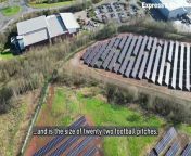 A huge solar farm has been built in Wednesfield to power New Cross Hospital. It is the size of 22 football pitches.