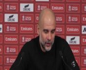 Guardiola on City comfortable 2-0 FA Cup over Newcastle&#60;br/&#62;&#60;br/&#62;Etihad Stadium, Manchester, England