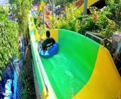 Boomeranggo Water Slide at Imagicaa Water Park, Khopoli - Lonavala (INDIA)&#60;br/&#62;&#60;br/&#62;Boomeranggo&#60;br/&#62;Offers the unique sensations of dropping down as well as rising higher! Riders shoot up the wall and pause, only to fall back to experience a shot of weightlessness.