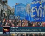 In Argentina, social organizations mobilize on Monday to complain against the government of president Javier Milei for the lack of food in dining halls and soup kitchens. teleSUR&#60;br/&#62;&#60;br/&#62;Visit our website: https://www.telesurenglish.net/ Watch our videos here: https://videos.telesurenglish.net/en&#60;br/&#62;