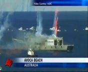 The Australian Navy sank a decommissioned frigate off the coast of New South Wales. Fireworks and controlled explosions were detonated on the HMAS Adelaide, sending it to the bottom of the ocean in less than a minute.