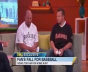 Keith and Kraig Carmickle talk about their close call during the home-run derby, and explain how they will donate proceedings from an auction to go to the family of the man who fell to his death while trying to catch a ball tossed by Texas Rangers&#39; outfielder Josh Hamilton.
