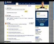 Review of Alexa.com, a website that provides traffic ranking information and real-time news stories generated from people using the Alexa Toolbar.