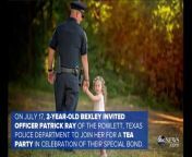 Bexley, 2, was saved by Officer Patrick Ray after choking on a penny.