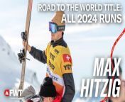 Max Hitzig's Road to the 2024 Freeride World Title I All FWT24 Runs from ava max my head my heart