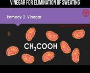 Vinegar for elimination of sweating #vinegar #sweating #hygiene