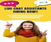 Do you want to take your online job from virtual to reality? Now is your chance if you are looking for a fun and rewarding way to make money from home. Live chat assistants are in huge demand worldwide right now.&#60;br/&#62;&#60;br/&#62;These are no ordinary jobs as they involve answering customer questions, providing sales links, and offering discounts, which means a lot of opportunities for growth in this field. The hours will vary each week, so there are always times when it would fit your schedule, even if you already have another job!&#60;br/&#62;&#60;br/&#62; We don&#39;t require any qualifications other than a device that can access business chat functions such as social media and website chat functions like phones, tablets, or laptops. As long as you can follow instructions and work independently, have a reliable internet connection, and work from your country, this could be the perfect opportunity for you.&#60;br/&#62;&#60;br/&#62;Complete your application here.&#60;br/&#62;&#60;br/&#62;Best Wishes, &#60;br/&#62;https://bit.ly/3J9ecTi