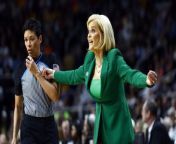 College Sports Minute: Kim Mulkey Threatens Lawsuit from tiger design image