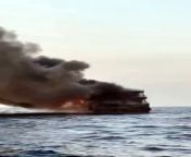 A night ferry carrying almost 100 and foreign passengers caught fire off Koh Tao in Surat Thani on Thursday morning. All passengers and crew were rescued, and no injuries were reported.
