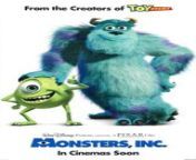 Monsters, Inc. (also known as Monsters, Incorporated) is a 2001 American animated comedy film produced by Pixar Animation Studios for Walt Disney Pictures.[2] Featuring the voices of John Goodman, Billy Crystal, Steve Buscemi, James Coburn, Mary Gibbs and Jennifer Tilly, the film was directed by Pete Docter (in his feature directorial debut), co-directed by Lee Unkrich and David Silverman, and produced by Darla K. Anderson, from a screenplay by Andrew Stanton and Daniel Gerson. The film centers on two monsters, the hairy James P. &#92;