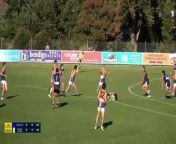 Golden Square's Jayden Burke takes a great mark and goals v Eaglehawk from mark 2 11