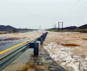 Flooded wadi in Ras Al Khaimah from tamil actress ras