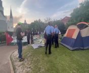 Watch: Pro-Palestine protest in Jackson Square goes from peaceful to violent from percy jackson