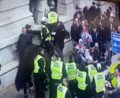 Violence broke out at a St George&#39;s day event in London.Source: Metropolitan Police