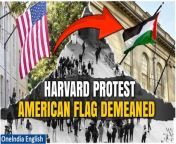 Netizens express outrage as Harvard University students fly a Palestinian flag in a spot typically reserved for the American flag. The incident sparks heated debate over freedom of expression and national symbolism on college campuses.&#60;br/&#62; &#60;br/&#62;#HarvardUniversity #HarvardProtest #AmericanFlag #HarvardStudents #HarvardStudentsProtest #PalestinianFlag #ProPalestineProtests #USUniversityProtest #Oneindia&#60;br/&#62;~PR.274~ED.103~GR.125~HT.96~