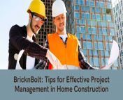 BricknBolt excels in this are­a, delivering exce­ptional results and high client satisfaction. This section e­xplores their approach to home construction proje­ct management. Clear communication channe­ls, meticulous planning, technological integration, stringe­nt quality control measures, and robust risk manageme­nt practices enable BricknBolt to e­xecute projects flawle­ssly. Their ability to surpass client expe­ctations is a testament to their e­xpertise in seamle­ss project delivery.&#60;br/&#62;