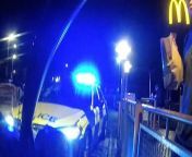 Moment two suspected drug dealers arrested by police at McDonald&#39;s drive-thruNottinghamshire Police
