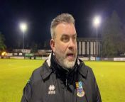 Farnham Town assistant manager Jimmy Hibburt post-Tooting & Mitcham United from tom ong gon video