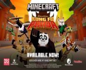 Minecraft and Kung Fu Panda collide with the release of the Kung Fu Panda DLC for the hit voxel-based creation game developed by Mojang Studios. Players can master Kung Fu as Po and the Furious Five at the Jade Palace. Meet a plethora of characters from the classic movie series and explore with friends.