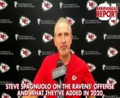 Kansas City Chiefs defensive coordinator Steve Spagnuolo discusses the Baltimore Ravens&#39; offense ahead of the Chiefs&#39; Monday Night Football matchup against Lamar Jackson&#39;s squad.