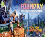 Foundry is an early access base building automation crafting game developed by Channel 3 Entertainment. Players will explore an infinite voxel world to harvest resources, manage complex systems, and master machinery. Utilize automation tools to advance at a quicker pace in Foundry, available now in Steam Early Access for PC.