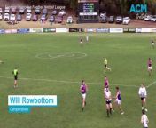 Rowbottom has had 113 hitouts, including 33 to advantage, in the opening four rounds of the 2024 Hampden league season.
