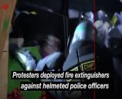 Tensions erupted at UCLA, as police clashed with protesters in the early hours of Thursday morning. Protesters deployed fire extinguishers against helmeted police officers, who were dismantling barricades at the pro-Palestinian encampment on the UCLA campus. Veuer’s Maria Mercedes Galuppo has the story.