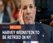 Former Hollywood producer Harvey Weinstein is set to be retried in New York, a week after the state’s highest court threw out his 2020 rape conviction in Manhattan.&#60;br/&#62;&#60;br/&#62;Full story: https://www.rappler.com/entertainment/celebrities/harvey-weinstein-retrial-new-york-rape-conviction-overturned/