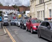 People in St Leonards and parts of Hastings and areas without water due to a burst pipe. This shows gridlock on the A259 because the entrance to the water station is off that road, the entrance to Sea Road is where one of the water stations is.
