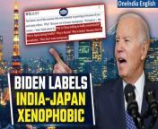 The White House defended President Biden&#39;s comments on &#39;xenophobia&#39; regarding India, China, and Japan, stressing the positive role of immigrants in the US. Biden&#39;s remarks, made at a Democratic Party fundraiser, linked economic challenges in these countries to xenophobia, but faced criticism. Nonetheless, the White House reaffirmed Biden&#39;s commitment to strengthening ties with allies like India and Japan. &#60;br/&#62; &#60;br/&#62;#WhiteHouse #PresidentBiden #JapanIndia #USIndia #USJapan #Xenophobia #BidenGaffe #USnews #Worldnews #Oneindia #Oneindianews &#60;br/&#62;~HT.99~PR.152~ED.155~