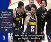 Jamal Murray proved the difference as the Denver Nuggets beat the Los Angeles Lakers 108-106 in the playoffs.