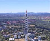 The Telemax is a telecommunications tower built from 1988 to 1992 in Hanover. It was designed by Hans U. Böckler and is 272 metres (892 ft) high. The tower stands on a 10-metre-high (33 ft) base building, which brings its overall height to 282 metres (925 ft). The tower is the fifth-tallest telecommunications tower in Germany. The owner and operator of the site is Deutsche Funkturm, [de ] a subsidiary of Deutsche Telekom.&#60;br/&#62;&#60;br/&#62;Thanks and credit to Google Earth Studio for this aerial video.
