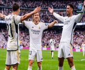 Real Madrid have been crowned champions of La Liga after Barcelona failed to beat Girona.&#60;br/&#62;&#60;br/&#62;Carlo Ancelotti&#39;s side moved thirteen points clear at the top of the table with a 3-0 victory against Cadiz on Saturday courtesy of goals from Brahmin Diaz, Jude Bellingham, and Joselu.&#60;br/&#62;&#60;br/&#62;With four games remaining, Real climbed to 87 points and extended their lead to 14 points over second-placed Barcelona and 16 clear Girona in third.&#60;br/&#62;&#60;br/&#62;Real manager Carlo Ancelotti made 10 changes to the team who earned Real a 2-2 draw in their Champions League semi-final at Bayern Munich on Tuesday, resting key players like Vinicius Jr, Rodrygo, Antonio Ruediger, and Toni Kroos ahead of the return leg at the Spanish capital on Wednesday.&#60;br/&#62;&#60;br/&#62;Ancelotti&#39;s second-string players proved they were up to the task as they secured three points for Real and kept them on course for the inevitable LaLiga title celebrations.&#60;br/&#62;&#60;br/&#62;The match also marked goalkeeper Thibaut Courtois&#39; first start of the season after an ACL tear in August left him sidelined for most of the campaign.&#60;br/&#62;&#60;br/&#62;Real almost fell behind after the break, with Courtois making a brilliant reflex save to block Christopher Ramos&#39; point-blank strike in the 50th minute.&#60;br/&#62;&#60;br/&#62;The Belgium goalkeeper&#39;s effort sparked a quick counterattack for Real, with Luka Modric finding Diaz running up the left channel and the Morocco midfielder managed to slot in a perfect curling strike from the edge of the box in the 51st minute.&#60;br/&#62;&#60;br/&#62;Diaz then assisted substitute Bellingham to score with a tidy finish from close range in the 68th minute before Joselu tapped into an empty net in a counterattack started by Real captain Nacho in added time.&#60;br/&#62;&#60;br/&#62;&#39;These are special moments,&#39; Joselu told Movistar Plus+.&#60;br/&#62;&#60;br/&#62;&#39;The season is coming to an end and our fans deserve all the best. We will recharge from what happened today with all the energy we can to give our fans a great victory [against Bayern] on Wednesday.&#39;&#60;br/&#62;&#60;br/&#62;The league title is Real Madrid&#39;s record-extending 36th, and the second for Ancelotti, during his second stint in charge at the Bernabeu. &#60;br/&#62;&#60;br/&#62;While unable to immediately celebrate their victory on the pitch surrounded by their fans, the newly minted champions shared a video of the squad behind the scenes cheering: &#39;campeones (champions), campeones, ole ole ole&#39;. &#60;br/&#62;&#60;br/&#62;The full-time whistle sealed Barca&#39;s fate to hand the title to Los Blancos with four games remaining, matching their Classico rivals&#39; achievement from last season. &#60;br/&#62;&#60;br/&#62;Victory also confirmed a Champions League spot for Girona for the first time in their history, the latest development in the club&#39;s extraordinary campaign after they only returned to the top flight in 2022.